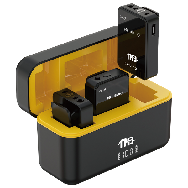  Nine S12X - Triple-Mode Neck Microphone with Charging Case 