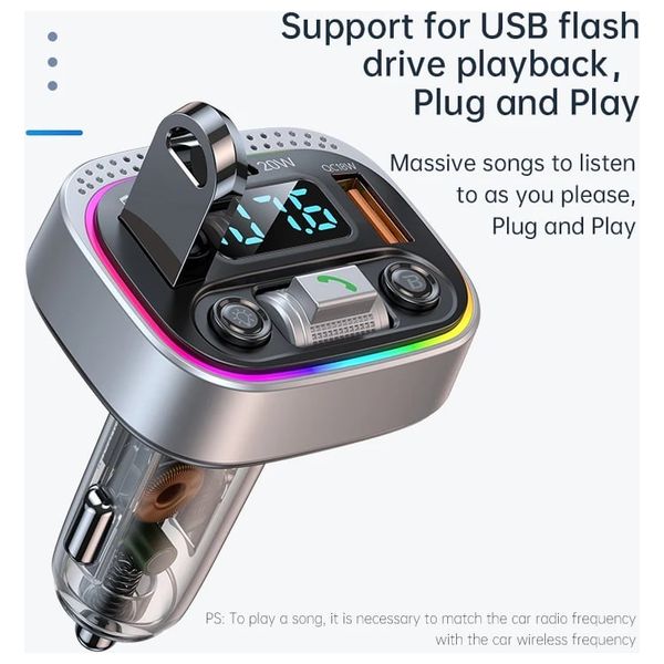  Nine CH 014 - Car Charger - 38W - LED - Silver 