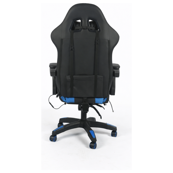  Darin Game Gaming Chair - RGB Lighting - Massage - Footrest - Black 