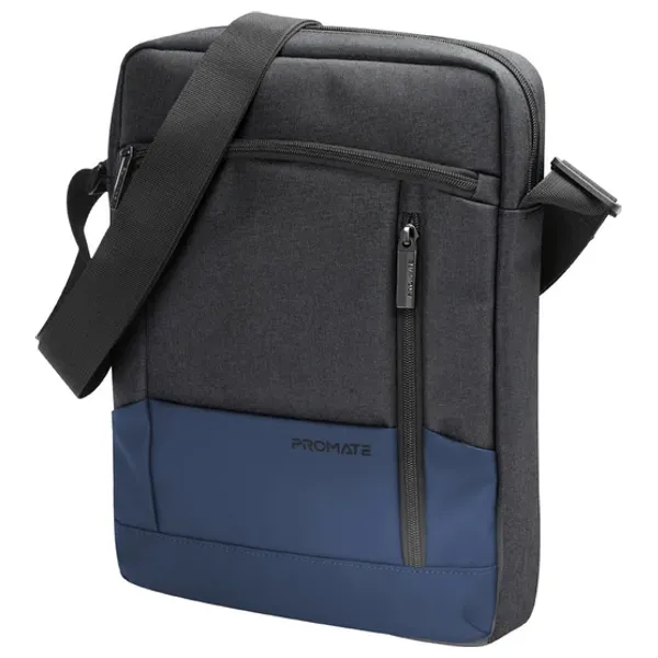  Promate Satchel HB - Multi Pocket Shoulder Bag - 13.3 Inch - Blue 