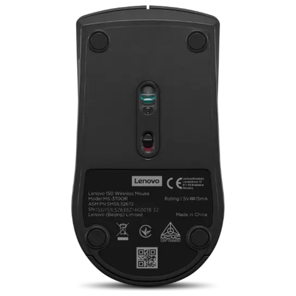  Lenovo 150 Wireless Mouse - Black 