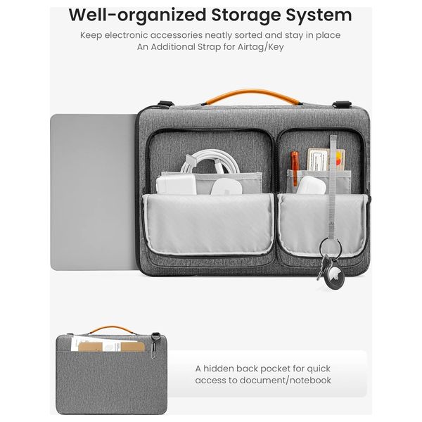 Tomtoc Defender A42 - Laptop Bag - 15.6 Inch - Gray