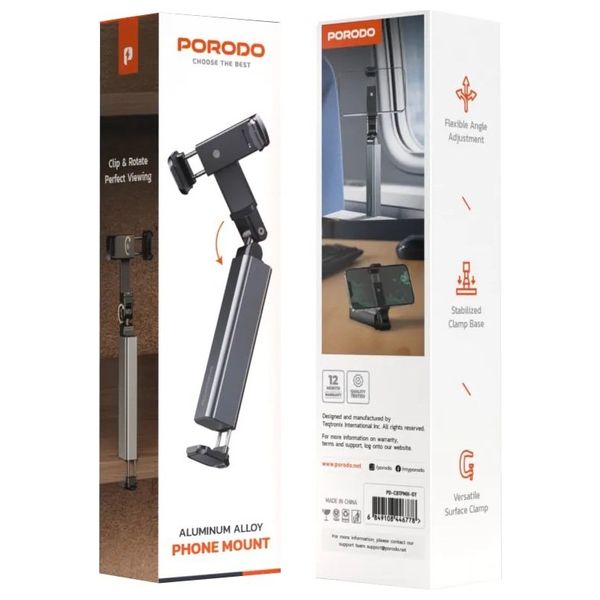  Porodo - PD CBTPMH GY - Mobile Holder - Stable base on different surfaces - Gray 