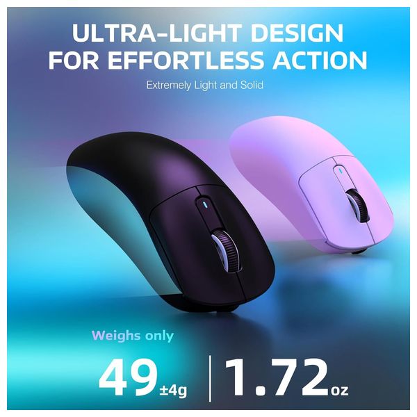  Attack Shark X3 - Wireless Gaming Mouse - Up To 200 hour - 26000 DPI - Black 