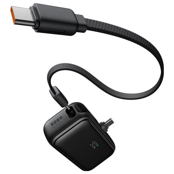  Mcdodo MC7760 - Power bank - 5000mAh - Fast Charging 22.5W - Built-in Cable USB-C - Black 