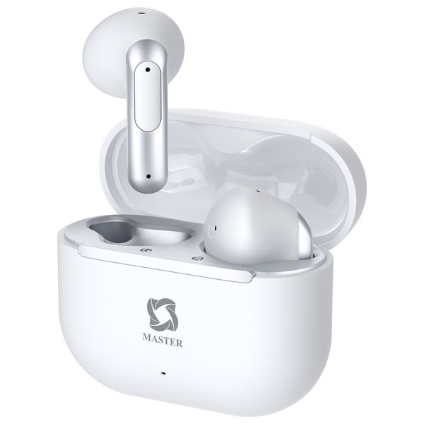  Master Earbuds Hybrid ANC/ENC - Bluetooth Headphone In Ear - Up To 7 hours - Bluetooth 6 -  White 