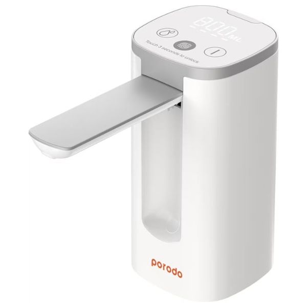  Porodo Lifestyle Automatic Mini Water Dispenser - LED Display - White 