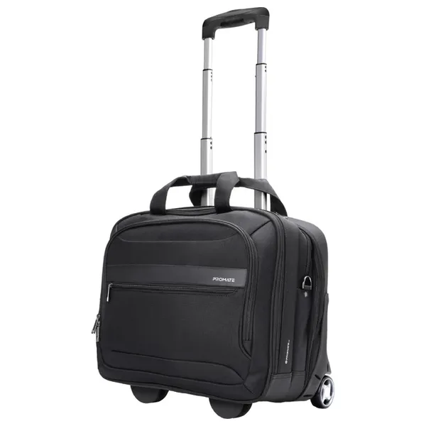 Promate Persona TR - Laptop Trolley Bag - Multi Compartment - 15.6 Inch - Water Resistant - Black