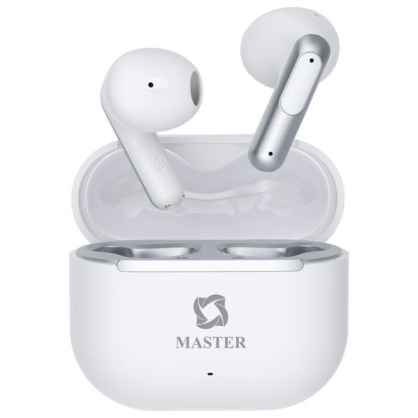  Master Earbuds Hybrid ANC/ENC - Bluetooth Headphone In Ear - Up To 7 hours - Bluetooth 6 -  White 