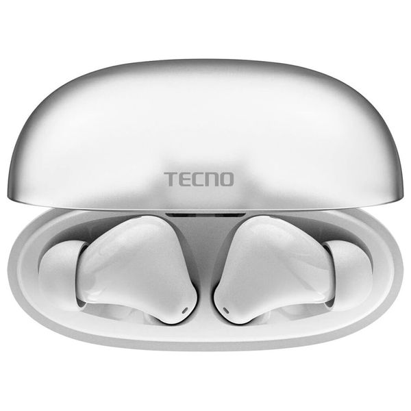  Tecno BD04 - In Ear Bluetooth Earbuds - Bluetooth 5.4 - Up to 28 Hours with Case - White 