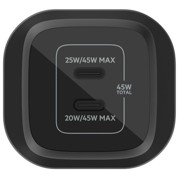 شاحن 2 في 1 بلكن - 1936 - بقوة 45 واط - اسود