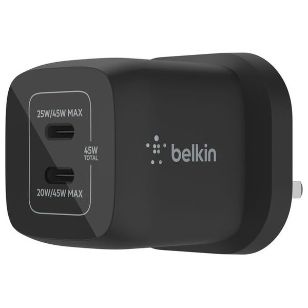 شاحن 2 في 1 بلكن - 1936 - بقوة 45 واط - اسود