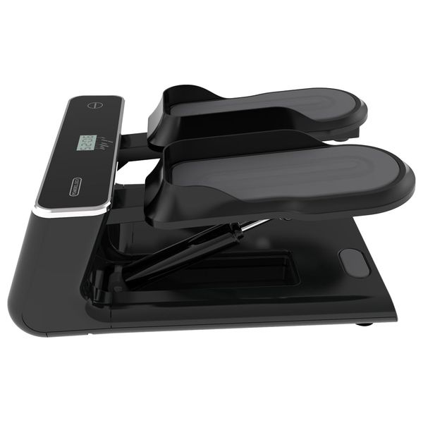 Porodo Lifestyle Mini Stepper with Elastic Ropes - Black