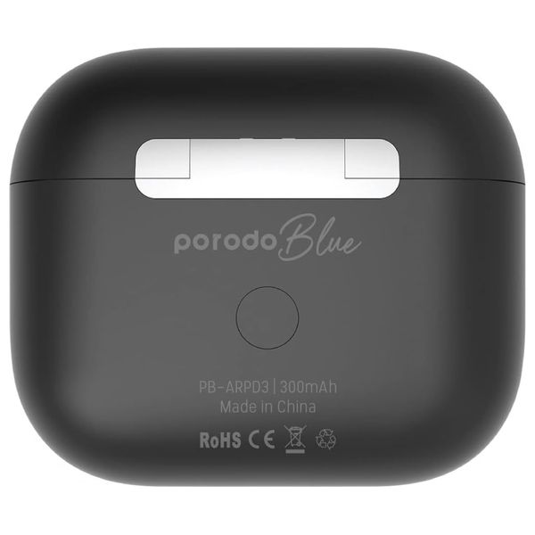 سماعة بلوتوث داخل الاذن بورودو - PB ARPD3 BK - بطارية تعمل لمدة 20 ساعة - يدعم الشحن اللاسلكي - اسود