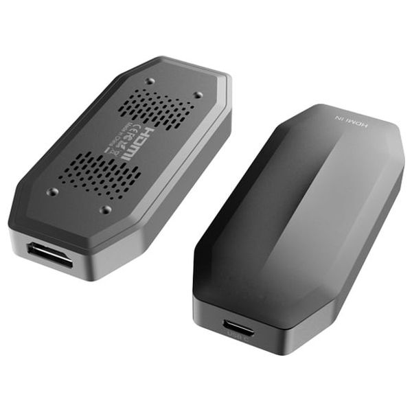  Powerology PWCC1C1HD - Capture Card - 4K - USB-C Connection - Compatible with OBS Studio/XSplit- Black 