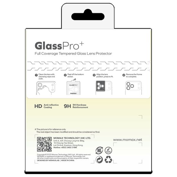 Momax Camera Protector For iPhone 17 Pro/Pro Max Max - Black