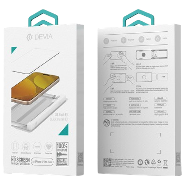  واقي شاشة ديفيا لهاتف ايفون 17 اير - شفاف 