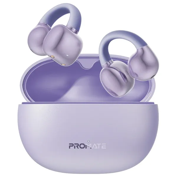سماعة بلوتوث داخل الاذن بروميت - AirClip - بطارية تعمل لمدة 6 ساعات - بلوتوث 5.4 - بنفسجي