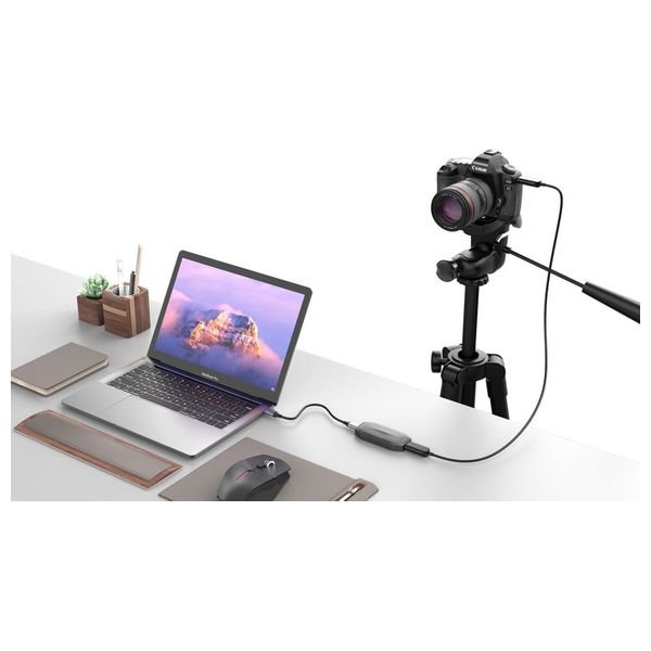  Powerology PWCC1C1HD - Capture Card - 4K - USB-C Connection - Compatible with OBS Studio/XSplit- Black 