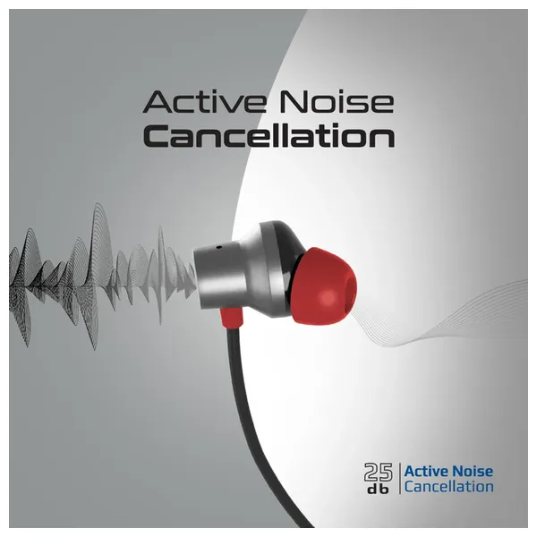  Promate Velcon - Bluetooth Headphone In Ear - Bluetooth 5 - Up To 220 mAh - Black 