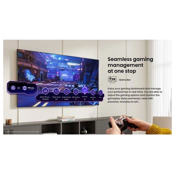  شاشة هايسنس - 50 بوصة - فئة A62QS - سمارت - دقة 4K UHD - شاشة LED - معدل حركة 120 - موديل 2026 