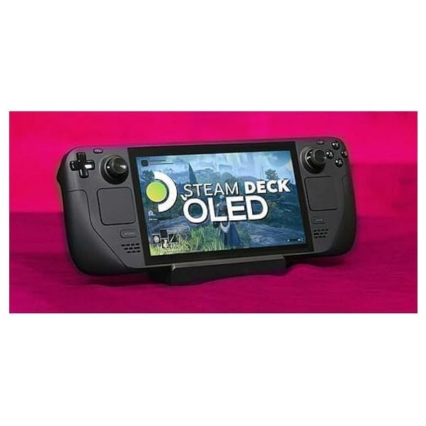  جهاز الالعاب المحمول ستيم ديك OLED - بسعة 512 كيكابايت - شاشة بحجم 7.4 انج - اسود 