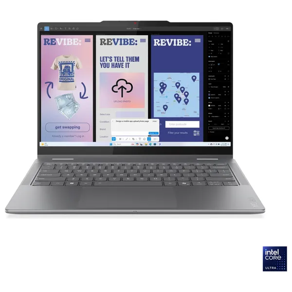 Lenovo Laptop 14 Inch - 83JQ00B1AX - Intel Core Ultra 7 256V - 16GB/512GB SSD - Shared - WIN 11 PRO K