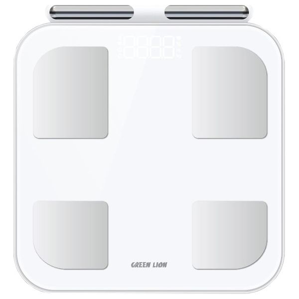 Green Lion Smart Body Scale with 8 Electrodes - Bluetooth 5 - 400 mAh - White