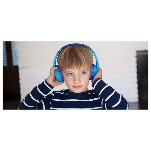  Belkin AUD010hqBL - Wired Headphone Over Ear For Kids - USB-C - Blue 