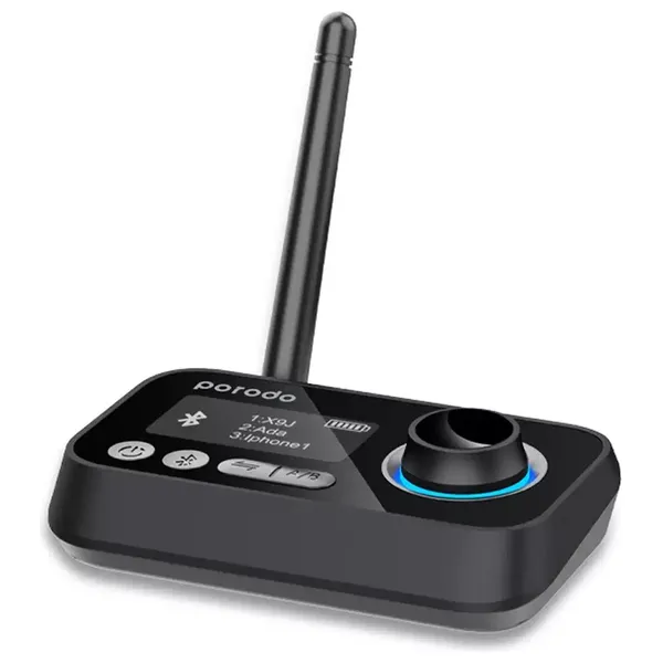  جهاز بورودو 3 في 1 لإرسال واستقبال الصوت وتقنية البلوتوث - اسود 