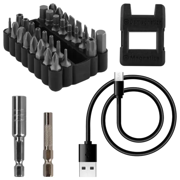  Proove Driller 36in1 Multifunctional Electric Screwdriver Set - 2500mAh - Gray 