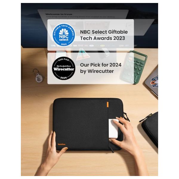  حقيبة لابتوب توم توك - Defender-A13 - بحجم 13 انج - اسود 