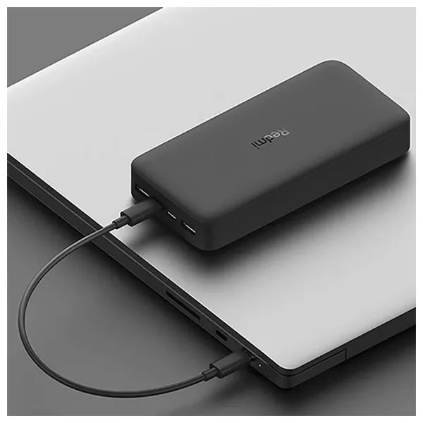  Xiaomi Redmi Power Bank - 20000mAh Battery - 18W Fast Charging - Black 