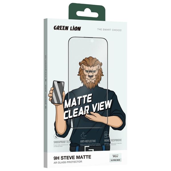  GREEN LION Screen Protector for iPhone 16 Pro - Transparent 