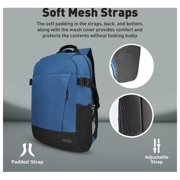  ProMate Birger - Multi Pocket Laptop Backpack - 15.6 Inch - Blue 