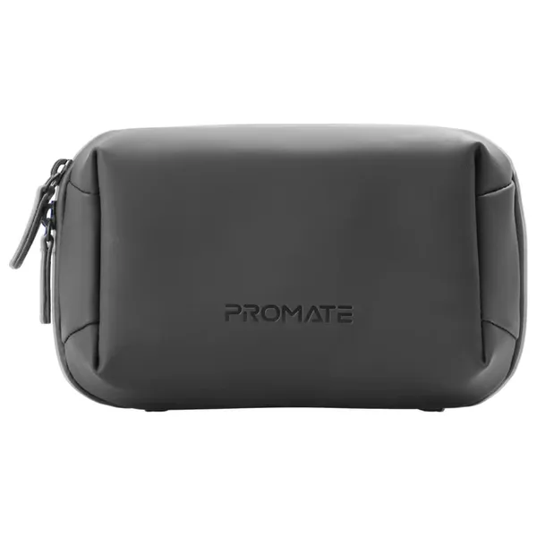  Promate Velvena - Mini Multi-Functional Tech Organizer Pouch - Black 