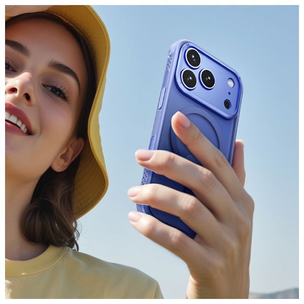 Mobile Cover For iPhone 17 Pro Max - Blue