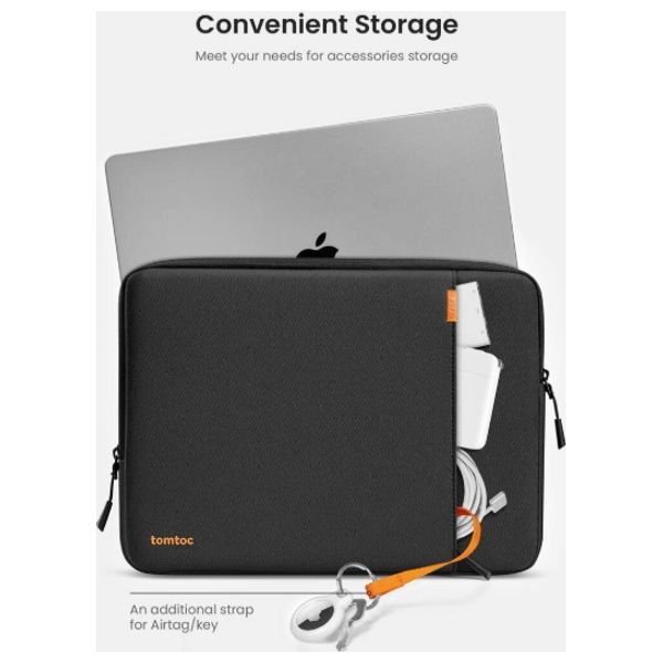  حقيبة لابتوب توم توك - Defender-A13 - بحجم 13 انج - اسود 