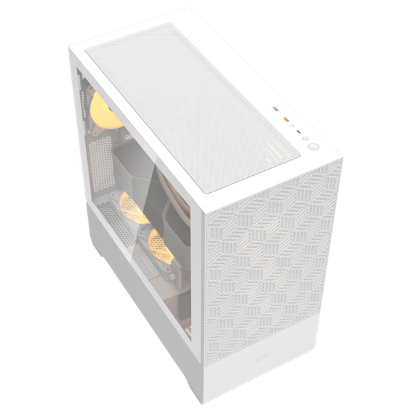  DarkFlash DF5000BS - PC Case - High Airflow - White 