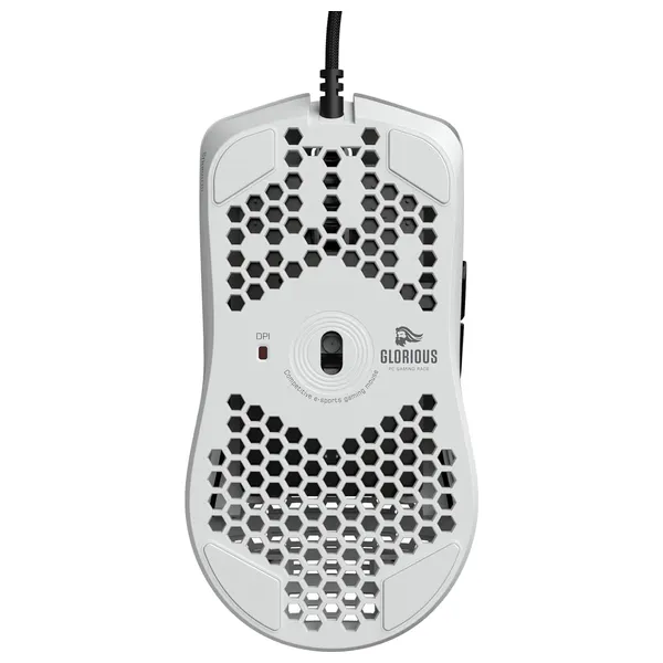  Glorious Wired Gaming Mouse - RGB Lighting - White 
