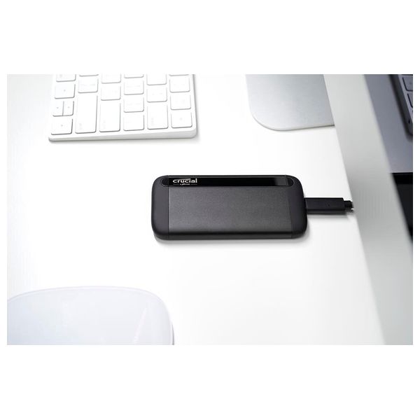 هارد خارجي كروشيال اس اس دي - بحجم 4 تيرابايت - بسرعة 1050 ميكابايت/ثانية - اسود