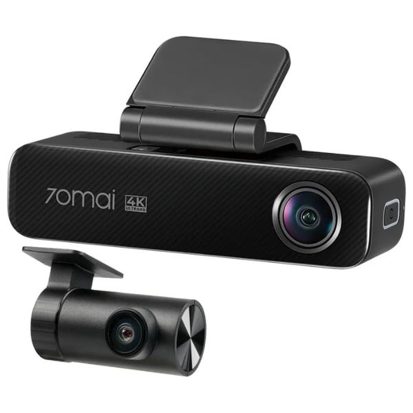  داش كام 70 ماي - M800 - مع كاميرا خلفية اج دي ار - بدقة 4k - أسود 