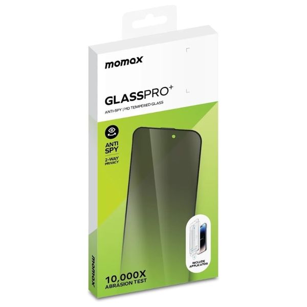  واقي شاشة موماكس كامل الوضوح وحماية الخصوصية لهاتف ايفون 15 برو - اسود 