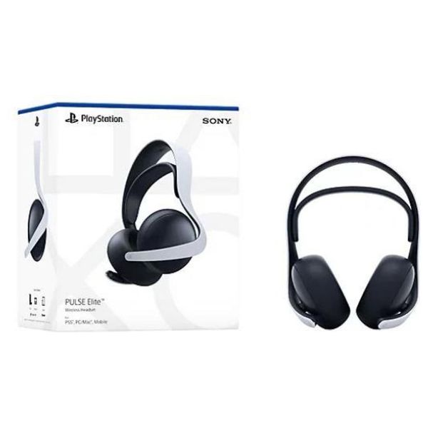  Sony Pulse Elite-Wireless Headset-Over Ear-30 Hours Battery-Non-Water Resistant-Bluetooth 5.1-White 