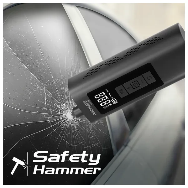 Promate aerify - Portable Air Compressor - 6000 mAh - Black