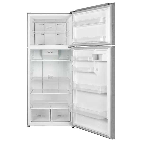  ثلاجة مزدوجة الابواب من دنكا - RF 580DFDG - نظام انفرتر - توزيع هواء متعدد - نظام نوفروست كامل - شاشة LED - تحكم باللمس - انذار الباب - اضاءة داخلية 