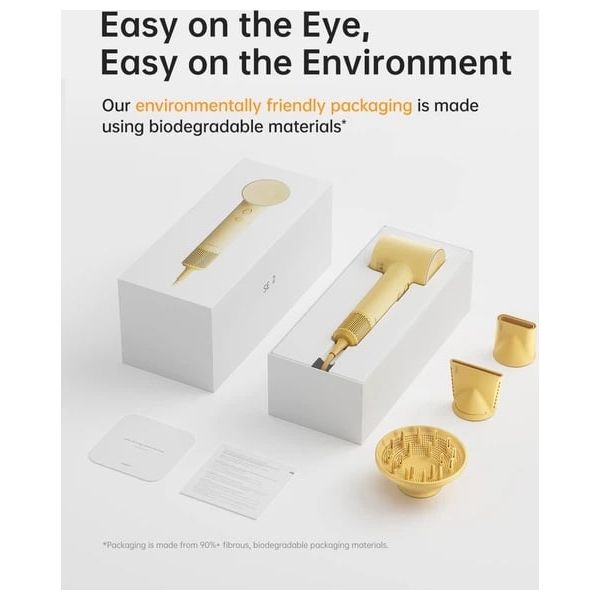  Laifen SE High Speed Hair Dryer - 1500W - 2.5 m - Yellow 