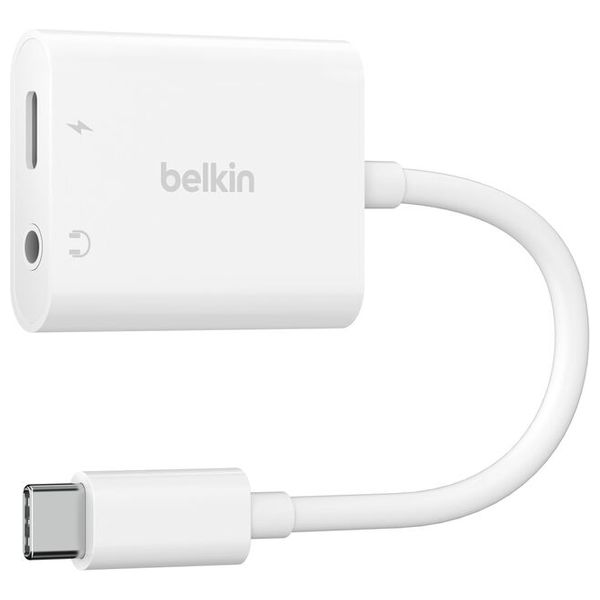  BELKIN ROCKSTAR - 3.5mm Audio USB-C Charge Adapter 