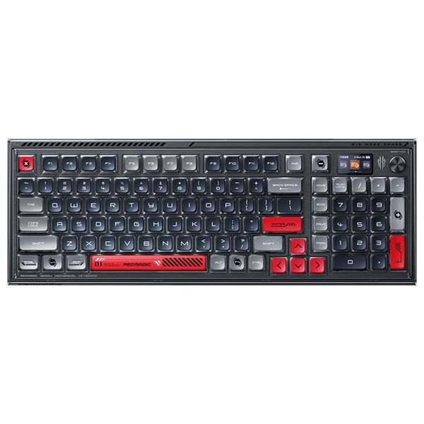  لوحة مفاتيح ميكانيكية ريدماجيك - GK001J - اتصال سلكي ولاسلكي وبلوتوث - اسود 