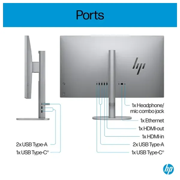  HP Desktop OmniStudio X - 27 Inch - Intel Core Ultra 7 - 256V - 16GB - 1TB SSD - Shared - Windows 11 